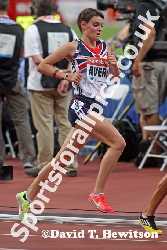 Kate Avery, 3000 metres,  2013 IAAF Diamond League, Sainsbury's Anniversary Games, Queen Elizabeth Olympic Park, London.